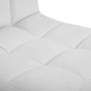 2-delige set barkruk met rugleuning en robuust, wit, 38 x 44,5 x 115 cm, PU