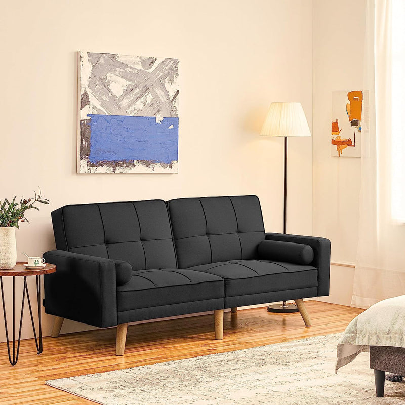 Vouwbank met slaapfunctie, slaapbank met verstelbare rugleuning, loungesofa, bedbank, ligoppervlak 163 x 106 cm