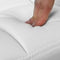 2-delige set barkruk met rugleuning en robuust, wit, 38 x 44,5 x 115 cm, PU