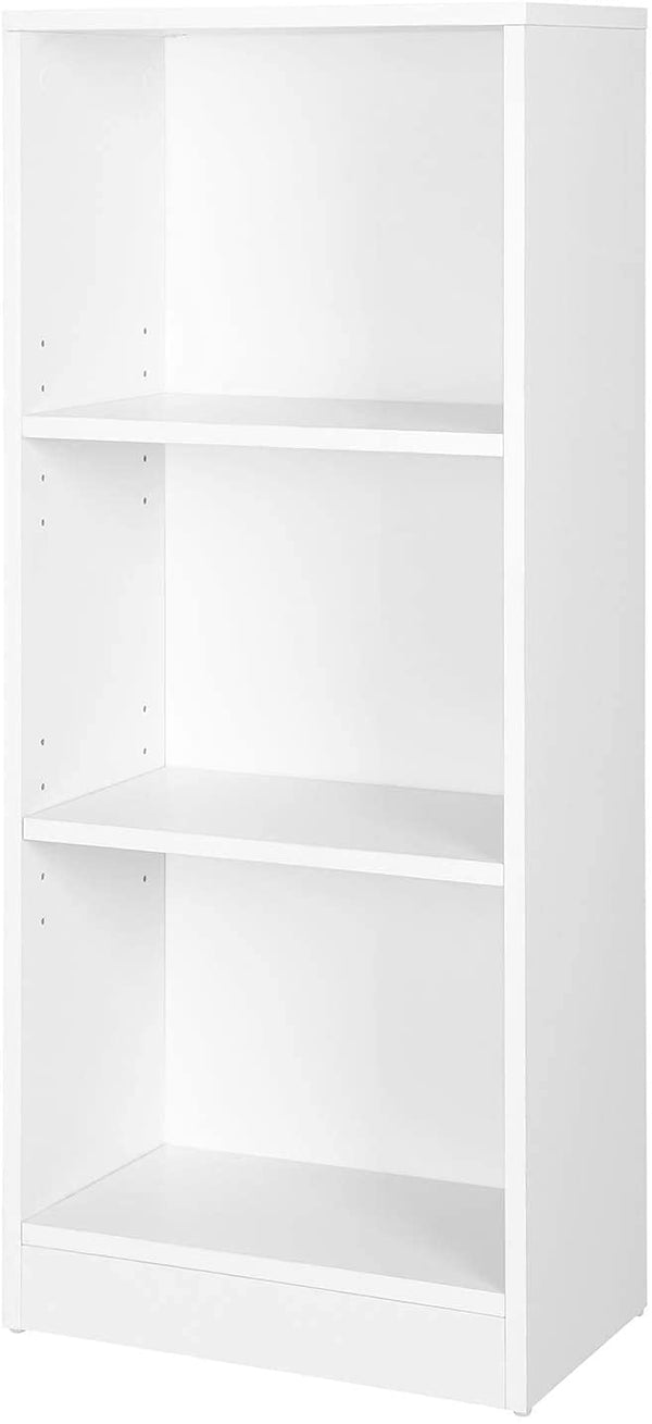 Boekenkast met 3 vakken, verstelbare planken, wit , 40 x 93 x 24 cm (B x H x D)