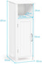 Badkamerkast,  met enkele deur verstelbare plank,