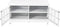 tv-meubel, tv-tafel tv-kast tv-plank tv-standaard,  114 x 48,5 x 61 cm (Wit)