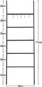 Handdoekladder, ladderrek, handdoekenrek met 5 afneembare haken,  zwart EBK62CJ01