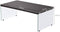 Moderne salontafel met MDF Top gehard glazen poten