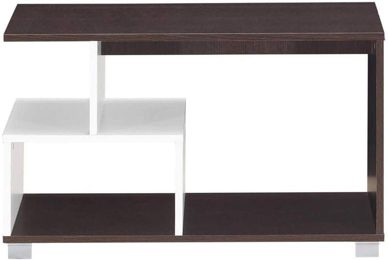 Koffietafel, Rechthoekige theetafel met opbergrek, 3-laags bank tafel, Moderne Consoletafel, Ruimtebesparende Organisator, Meubilair voor Thuiskantoor