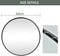 60cm ronde muur spiegel, ronde spiegel met metalen frame, decoratieve muur spiegel, make-up spiegel, HD spiegel voor ingang,