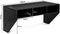 Muur gemonteerd zwevend computerbureau, hout PC werken studietafel computertafel bureau met 3 opbergplanken voor slaapkamer, woonkamer, 108 x 53 x 52cm (Zwart)
