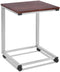 Laptoptafel met wielen, verrijdbare laptopkar, 50 x 40 x 65 cm (Zilver)