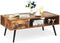 Koffietafel, salontafel, cocktailtafel, middeleeuwse moderne accenttafel met 1 lade en opbergrek voor de woonkamer, receptie, eenvoudige montage, 109 x 55 x 44,5 cm