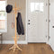 Staande kapstok hout 12 haken Home hoed jas hanger boom 12 met paraplu houder kapstok