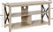 TV-tafel,120 cm  3 laags industriële tv-meubel met open planken, stevig X-stijl frame, handig kabelbeheer gaatje, boerenhuis tv-kast tv-plank tv-standaard,  120 x 40 x 60 cm (Grijs)