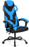 Hoge rugleuning gamingstoel, verstelbare racing style  (Blauw)