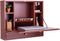 Wandgemonteerde tafel, opvouwbaar laptopbureau, multifunctionele kast met opbergvak en -lade, wand ophangende schrijftafel,  laptoptafel,(Bruin)