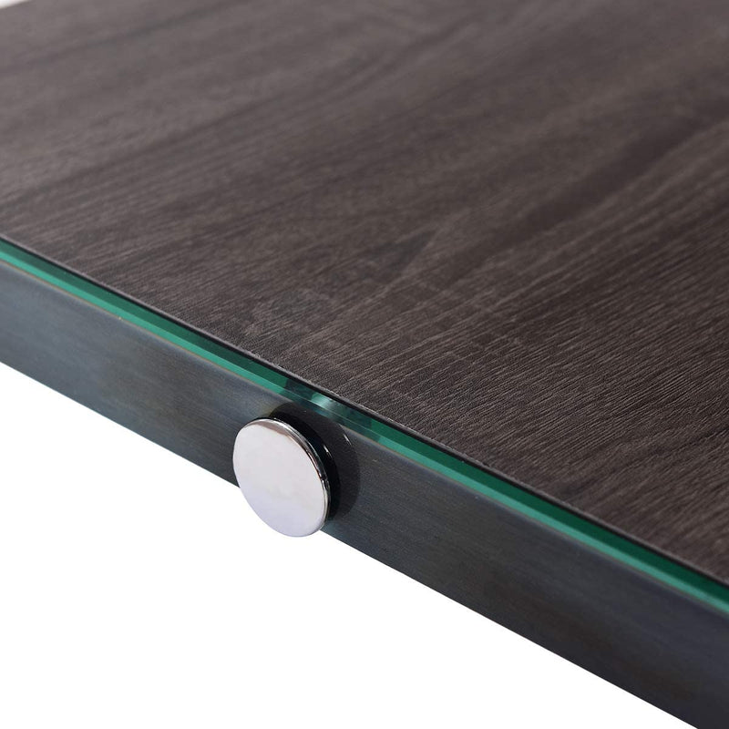 Moderne salontafel met MDF Top gehard glazen poten
