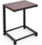 Laptoptafel met wielen, verrijdbare laptopkar, 50 x 40 x 65 cm (Zwart)