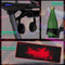 Gaming Bureau, Gamingtafel, Ergonomische race Computer bureau met RGB-lampen, 120cm  Z-vorm ,zwart