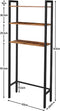 Badkamerkast Opbergrek voor toiletrek , 3-tier Opbergbakken, badkamer plank, Badkamer Opbergkast,  Rustieke Bruin EBF41TS01