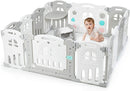 Baby grondbox 14 paneel, baby speeltruimte met tafel en bank, opvouwbaar Baby speelruimte activiteiten centrum, deur met veiligheidsslot