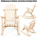 Stevige houten schommelstoel, comfortabele den & spar veranda schommelstoel om uit te rusten, rustieke binnen & buiten schommelstoel voor woonkamer/patio/tuin