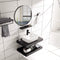 60cm ronde muur spiegel, ronde spiegel met metalen frame, decoratieve muur spiegel, make-up spiegel, HD spiegel voor ingang,