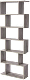 Boekenkast, 6-etage, vrijstaand, modern, voor woonkamer, slaapkamer, kantoor,