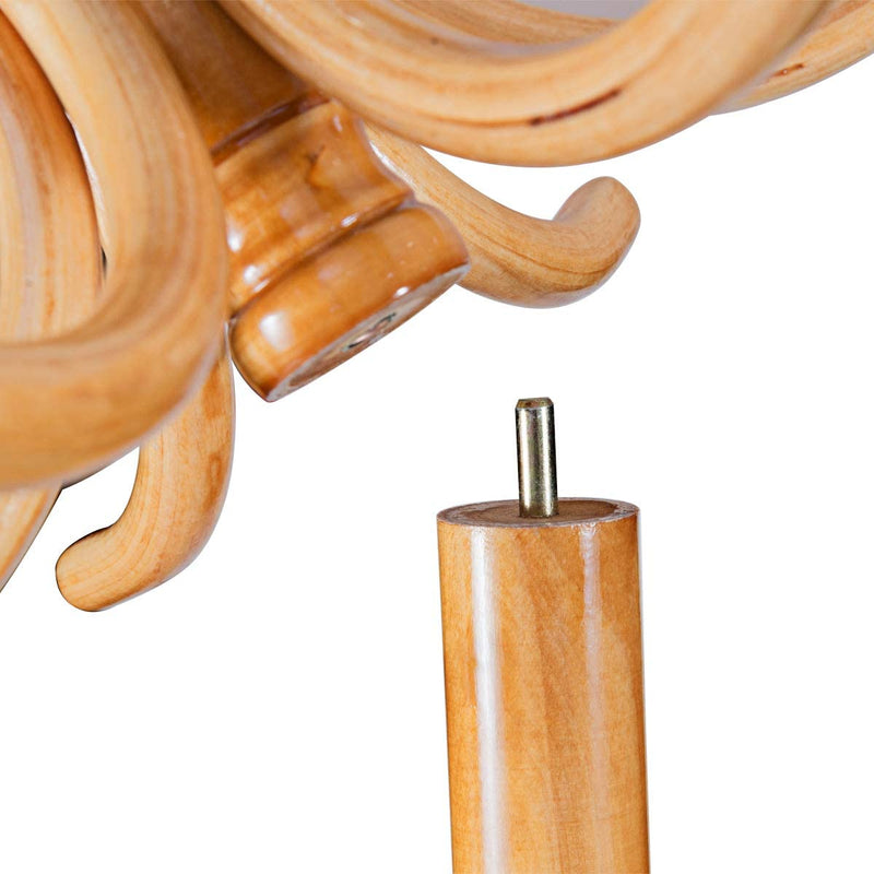 Staande kapstok hout 12 haken Home hoed jas hanger boom 12 met paraplu houder kapstok