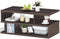 Koffietafel, rechthoekige salontafel theetafel, 3-laags salontafel,  80 x 40 x 36 cm