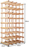 Houten Wijnrek, Vrijstaande wijnfles houder, 40 Flessen display Capaciteit, 85 x 44 x 24cm