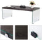 Moderne salontafel met MDF Top gehard glazen poten