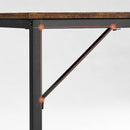 Bureau, computertafel, smalle bureautafel, 140 x 60 x 75 cm, studeerkamer,  bruin-zwart LWD043B01