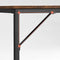 Bureau, computertafel, smalle bureautafel, 140 x 60 x 75 cm, studeerkamer,  bruin-zwart LWD043B01