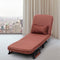 Vouwbare bank 3 in 1comfortabele ligstoel, Fauteuils ,volledig gewatteerde ligstoel met kussen,(Koffie)