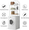 3-planken badkamerkast organizer boven het toilet,  59 x 33 x 173cm