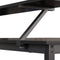 Bureau, L-vormig computerbureau met beweegbare monitorbevestiging, hoekbureau,  metaal, zwart LWD56BK
