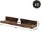 wandplanken, set van 3, zwevende planken, lengte 38 cm,, vintage bruin