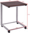 Laptoptafel met wielen, verrijdbare laptopkar, 50 x 40 x 65 cm (Zilver)