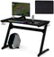 Gaming bureau, ergonomische racing computer bureau,  met beker & koptelefoon houder en muismat,  z-vorm