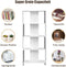 4 Plank boekenkast, moderne weergave plank organisator, kronkelend boekenplank, , 80 x 30 x 184cm