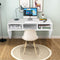 Muur gemonteerd  computerbureau, hout PC werken studietafel computertafel bureau met 3 opbergplanken voor slaapkamer, woonkamer, 108 x 53 x 52cm (Wit)