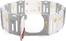 Grondbox baby 12/14/16 paneel, opvouwbaar baby speelbox babybox,  (16 paneel)