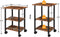 Printertafel, printerwagen met 3 niveaus, in hoogte verstelbaar, 48,5 x 40 x 67 cm, voor kantoor, school, thuis EBF03PS01