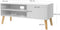 Lowboard in Scandinavische stijl, tv-kast, tv-tafel, televisiekast, voor uw flatscreen,  wit LTV09WT