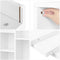 Boekenplank, kubusplank, kinderplank, vrijstaande plank, kantoorplank, met 7 vakken, open, , 50 x 24 x 106 cm, wit