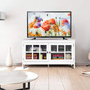 tv-meubel, tv-tafel tv-kast tv-plank tv-standaard,  114 x 48,5 x 61 cm (Wit)
