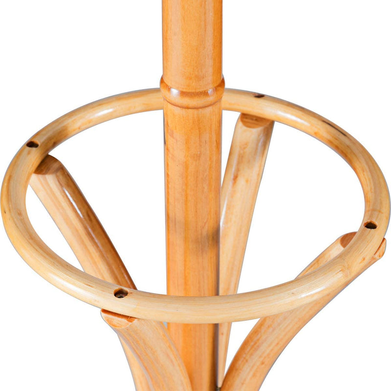 Staande kapstok hout 12 haken Home hoed jas hanger boom 12 met paraplu houder kapstok