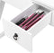 Kaptafel met opklapbare spiegel,  make-up kaptafel, bureau met dempende make-up krukset, 2 lades