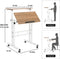 Computer Tafel Laptop Bureau Werkstation Verstelbare Hoogte Laptop Tafel Stand-up Computer Tafels voor Thuiskantoor, Wit
