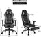 Racing stijl gamingstoel, beklede hoge rugleuning bureaustoel met hoofdsteun,(Zwart)