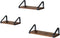 wandplank in industrieel ontwerp, zwevende plank, set van 3, wandmontage, 44,2 x 15,6 x 8,2 cm, , LWS33BX