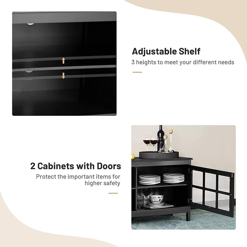 tv-meubel, tv-tafel tv-kast tv-plank tv-standaard, 114 x 48,5 x 61 cm (Zwart)
